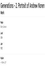 Group VII: Portrait of Diana/Portrait of Andrew Noren