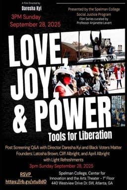 Love, Joy & Power: Tools for Liberation